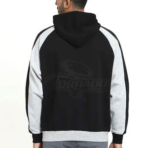 Jersey de manga larga con patrón sólido personalizado para hombre 2023, capucha duradera y abrigo de invierno en sudadera acolchada personalizable teñida lisa - Product Image 3