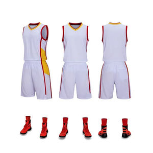 2024บาสเก็ตบอลสำหรับผู้ชายชุดเล่นบาสเก็ตบอลไล่สีแบบลำลองสำหรับกลางแจ้งระบายอากาศปรับแต่งได้ - Product Image 6