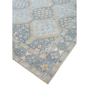 Tapis en laine noué à la main Erbe Blue, motif géométrique, 9x12, patchwork et motif allée, pour usage domestique, modèle GS-34 - Product Image 2