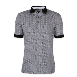 Ropa de golf profesional para hombres personalizada para diseño de camiseta de polo con bordado y sublimación patrón sólido antiarrugas - Product Image 4