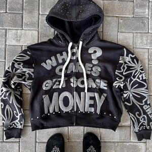 Nueva Sudadera con capucha personalizada con estampado de flores Puff Diseños personalizados Sudaderas con capucha para sudaderas con capucha de gran tamaño unisex - Product Image 6