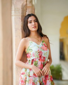 Indien main bloc tissé coton Maxi robe taille naturelle lavable imprimé fleuri mariée mariage cadeau été porter décontracté - Product Image 4