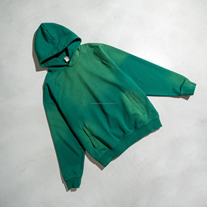 Sudaderas con Capucha Unisex de Gran Tamaño, Estilo Vintage Desgastado con Tinte en Aerosol Personalizado, Lavado Ácido, Algodón French Terry, Sudadera para Hombre - Product Image 3