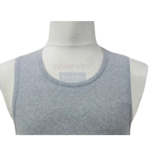 เสื้อกล้ามผู้ชาย ผ้าฝ้าย 100% คอวี ทรงเข้ารูป ระบายอากาศ แห้งเร็ว สีพื้น ผลิตในบังกลาเทศ - Product Image 3