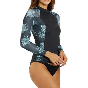 เสื้อแรชการ์ดผู้หญิงรุ่นใหม่ ผ้าสี่ทิศทางยืดได้ กระชับรูปร่าง สำหรับเล่นน้ำ - Product Image 4