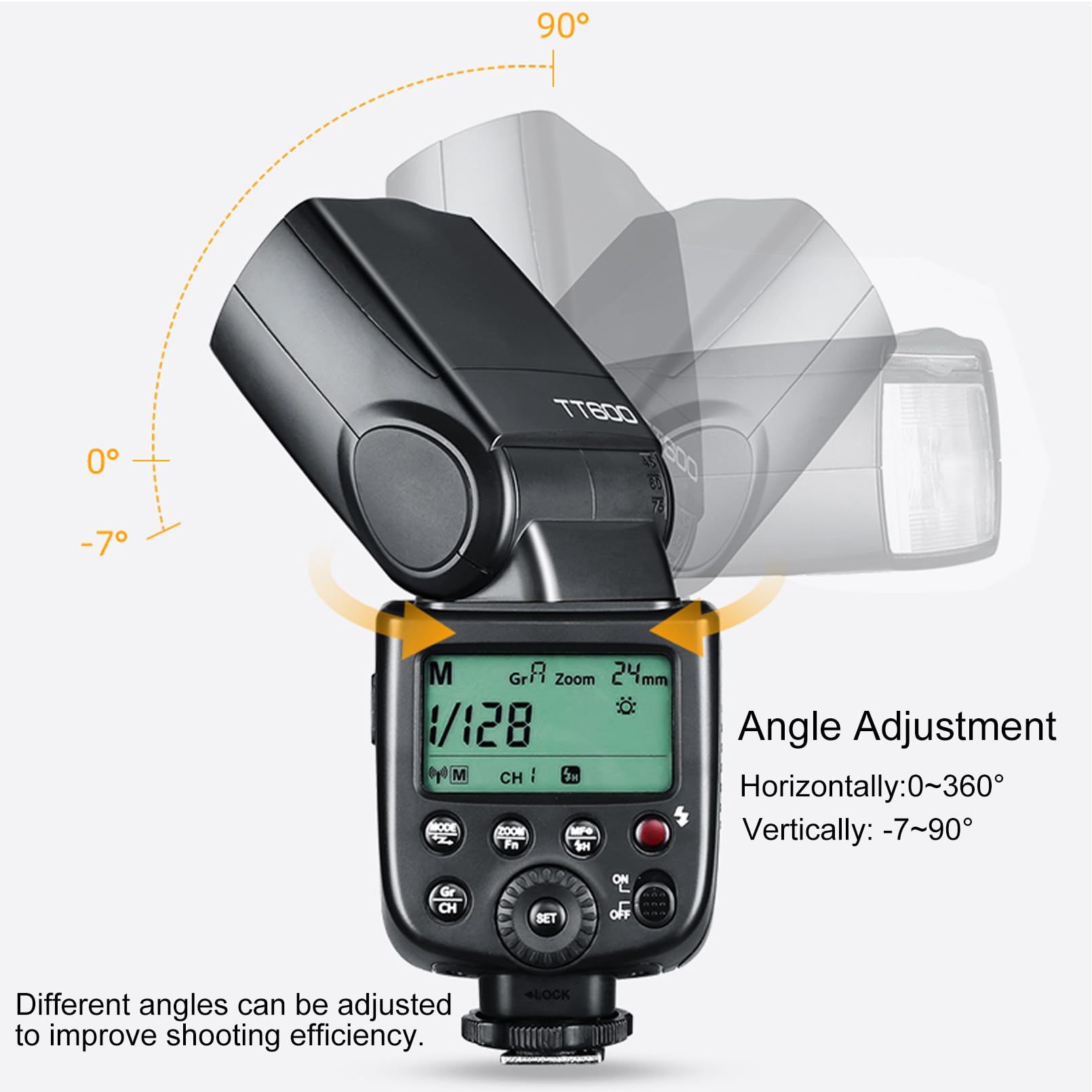 Godox TT600 2.4G ワイヤレスフラッシュ スピードライト マスター/スレーブ