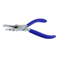 Outils de fabrication de bijoux professionnels bijoux multi-usages Mini pince Cutter bleu Grp poignée chaîne ronde pince à nez plié