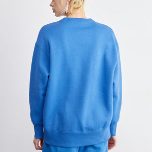 Women's 400 GSM Crew Neck <b>Jumper</b> Baggy Oversized Embroidered <b>Plain</b> Sweatshirt Heavyweight Thick Corduroy Winter Summer Pullover - Product Image 3