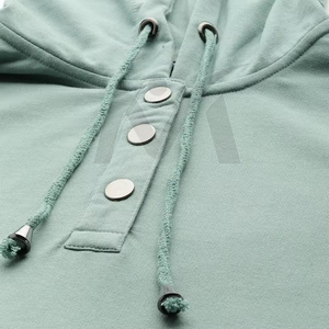 Classic Women's <b>Zip</b>-<b>Up</b> <b>Hoodie</b> with Durable Cotton Blend, Embroidered Logo and Ribbed Hem for Timeless Style and Everyday Comfort - Product Image 5