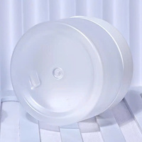 Conteneur de gommage au beurre corporel de luxe personnalisé Pot de pulvérisation mat en plastique PET avec couvercle pour crèmes cosmétiques Manufacture du Vietnam