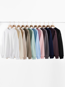 Jersey de algodón de alta calidad, sudadera personalizada de felpa en blanco para correr, cuello redondo, invierno, ganchillo, OEM, sudaderas con capucha al por mayor, envío DDP - Product Image 3