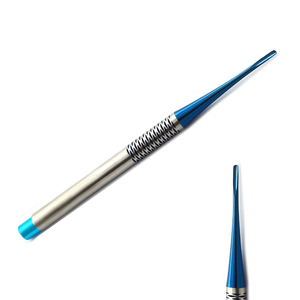 Ensemble de 7 élévateurs de racines de luxation PDL enduits de titane bleu réutilisables Implants dentaires manuels Ascenseurs PDL Instruments chirurgicaux dentaires - Product Image 5