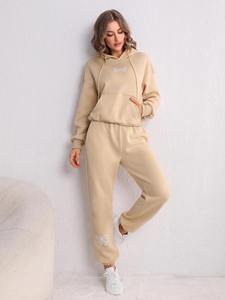 Chándal Deportivo para Mujer, Chándal de Poliéster al por Mayor, Conjuntos Deportivos para Mujer, Sudadera con Capucha con Logotipo, Chándal de Poliéster para Mujer - Product Image 2