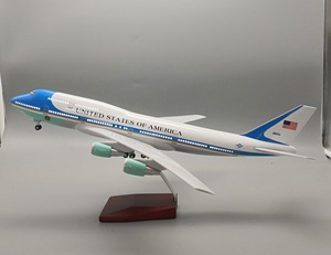 เครื่องบินจำลองขนาดใหญ่ 46 ซม. 43 ซม. รุ่น A380 A350 A320 Boeing777 747 787 ของที่ระลึก มีเสียง มีไฟ สามารถเลื่อนได้ ทำจากเรซิ่น เหมาะสำหรับเป็นของขวัญโฆษณา - Product Image 3