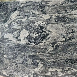 Losa de Piedra Gris Acero del Norte con una Mezcla de Remolinos Blancos, Grises y Negros, Diseño Moderno para Decoración de Pisos de Sala de Estar - Product Image 1
