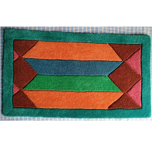 Хит продаж, современный однотонный шерстяной коврик с высоким ворсом для домашних животных, противоскользящий жаккардовый плетеный коврик ручной работы, различные области - Product Image 4