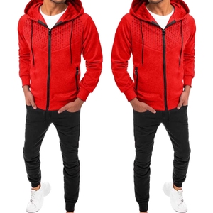 Vêtements de sport de haute qualité Gym Fitness Polaire Formation Hommes Deux Pièces Ensemble Survêtement Jogging Costume pour Hommes - Product Image 3