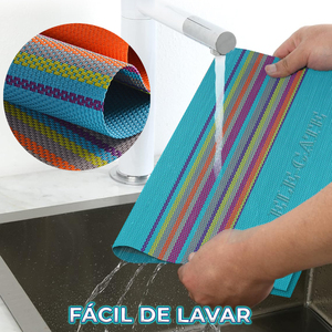 Set di 10 Tovagliette Ecologiche in Tessuto Bohémien, Leggere e Sostenibili, per Tavola da Pranzo o Ristoranti - Product Image 6