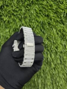 Montre de luxe pour homme Hip Hop avec moissanite VVS sertie, cadran à chiffres romains, testeur de diamant, boîtier carré, vente en gros disponible - Product Image 5