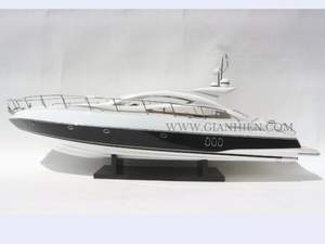 Gia Nhien Fabricant Approuvé Conception Personnalisée quantité minimale de commande Basse SUNSEEKER PREDATOR 62-PERLE BLANCHE PEINTE-BATEAU DE VITESSE EN BOIS - Product Image 2