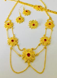 Collier classique de Dubaï avec diamants et zircons, collier vintage à la mode en alliage, bijoux d'anniversaire de mariage, cadeau pour femmes - Product Image 6