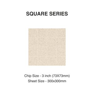 Azulejo de cerámica cuadrado de mosaico de porcelana de cuerpo completo de albaricoque de 73mm diseño moderno para uso en paredes y suelos interiores y exteriores para hoteles - Product Image 2