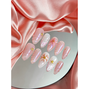 Mermaid's Kiss Press on Nail Art - Calcomanía de uñas única y elegante para mujer - Product Image 3