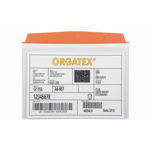 Portadocumenti ESD da appendere DIN A7 Orizzontale Arancione Confezione da 10 - SD011-ESD-08 - Product Image 1