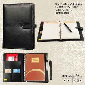 High Quality Unisex Notebook Leather <b>Pen</b> Stand Trending Corporate <b>Gifting</b> for Office Use for Men and Women - Product Image 6