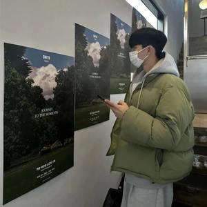 เสื้อแจ็คเก็ตแขนยาวมีฮู้ดสำหรับผู้ชาย, เสื้อสไตล์เกาหลีแบบมีฮู้ดคอตั้งเสื้อมีฟองแฟชั่นวัสดุผ้าแคนวาสแบบเป็นทางการสำหรับฤดูหนาว - Product Image 2