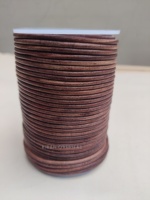 Cordon rond en cuir pour la fabrication de bracelets de bijoux de mode pour bijoux de mode en cuir avec perles et style de charme