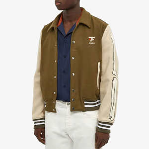 Dernière veste d'hiver coupe ajustée pour homme Style Letterman en polyester fin avec design uni Fabriqué au Pakistan - Product Image 5