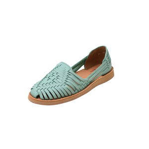 Mocassins en cuir véritable pour femmes, tressés, à enfiler, chaussures décontractées, légères et antidérapantes pour la marche en plein air. - Product Image 2