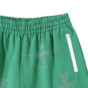 Short en molleton avec strass décontracté pour femmes 2025 Short tendance en polaire pour femmes - Product Image 4