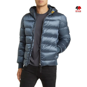 Veste matelassée décontractée pour homme Ryan Pro Gear avec fermeture éclair, capuche, logo personnalisé, unie, imperméable - Product Image 3