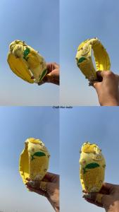 Luxury Shinny Beaded Fabric Custom <b>Headband</b> Spring and Summer Beaded knotted <b>Headband</b> <b>Beach</b> <b>Headbands</b> colorful Hair Accessories - Product Image 3