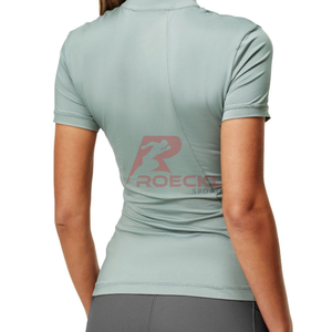 Trending equestrian <b>top</b> wicking stylish Breathable lightweight moisture stretch fabric <b>horse</b> <b>riding</b> shirt athletic <b>tops</b> - Product Image 6