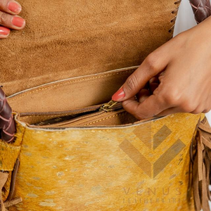 Bolsos de Mano para Mujer, Bolso Tote de Cuero Vacuno de Moda para Mujer, Bolsos de Mano de Lujo de Marca para Mujer, Bolsos de Compras de Cuero con Pelo al por Mayor - Product Image 6