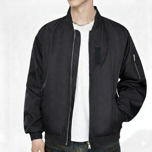 Blouson bomber tendance pour homme, logo personnalisé, veste streetwear, service OEM - Product Image 6