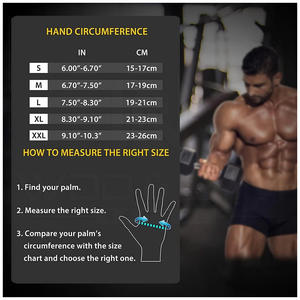 Guantes Deportivos Unisex de Medio Dedo con Agarre Extra, Protección de Palma, Soporte para Muñeca, Acolchados para Gimnasio y Fitness - Product Image 6