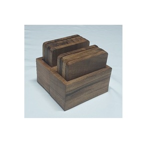 Posavasos de madera de diseño antiguo para cocina, juego de posavasos de lujo para té y bebidas, fabricante de la India - Product Image 6