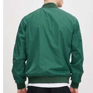 Venta al por mayor de chaqueta de bombardero de béisbol de seda satinada con logotipo personalizado de moda de calle Varsity Coat OEM - Product Image 3