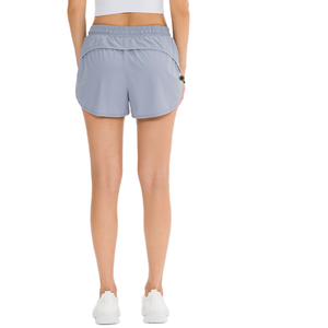 High quality Breathable Quick Dry High <b>Elastic</b> Sports Shorts Low Waist Short Gym Fitness Leggings Seamless Yoga Shorts Women - Product Image 1