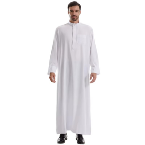 ชุดเดรสมุสลิมสำหรับผู้ชายเสื้อผ้าอิสลามระบายอากาศได้ดีชุดเดรสลำลองธรรมดาไซส์ใหญ่พิเศษ - Product Image 5
