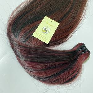 Vente en gros, Double fournisseur de cheveux crus, Extension de cheveux humains vierges lisses, faisceaux de cheveux vierges à cuticules alignées - Product Image 5