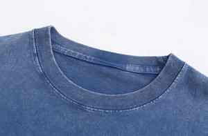 T-shirt lavé vintage personnalisé 250gsm anti-rétrécissement 100% coton uni confortable et durable - Product Image 4