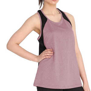 เสื้อกล้ามออกกำลังกายผู้หญิงผ้าคอตตอนไร้รอยต่อแห้งเร็วเป็นมิตรกับสิ่งแวดล้อมระบายอากาศได้ดีด้านหน้าแบบกำหนดเองสำหรับฤดูร้อน - Product Image 3