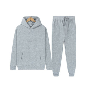 Ensemble de survêtements unisexes en coton 100% avec logo personnalisé, lavage à l'acide, impression par transfert thermique, pour la salle de sport, le fitness, l'hiver - Product Image 6