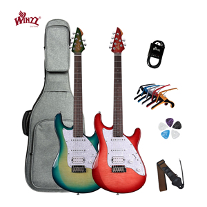 Guitarra Eléctrica Profesional WGS150AF Winzz Design Gravity Series <span class=keywords><strong>Pro</strong></span> de Alta Calidad con 4+2 Sintonizadores y Micro-offset Contour - Product Image 1