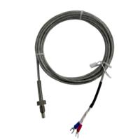 Capteur de température à résistance en platine industriel Pt100 WZPR1-T20FAB, câble de 5 m, filetage M8*1.25, IP65, IEC 60751 Classe B, RTD, OEM